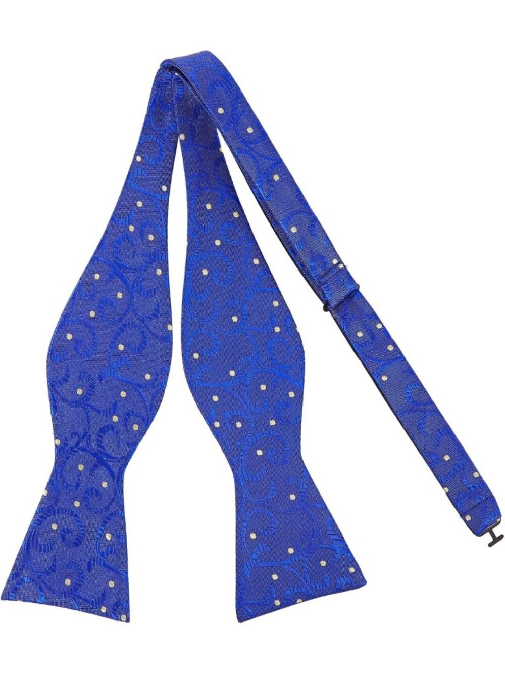 Stylish Men's Self Bow Tie - Polka Dot Design, Woven Silk, Perfect for Formal